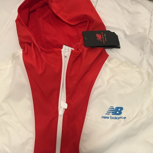 New Balance Tri-Color Windbreaker - Red, Blue, White - Picture 2 of 5